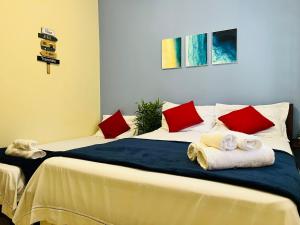 Casa na praia com amplo quintal