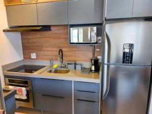 Book Santos - Unlimited 919 - Frente Mar! Oceano dentro de casa