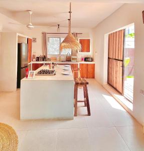 Stunning Private 8 sleeper Villa with private plunge Pool, Wi-Fi, AC TV 90m Paje Beach Zanzibar