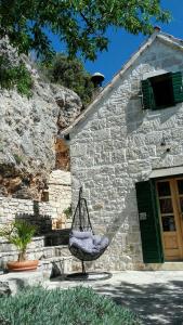 Almondhouse, stonehouse, seaview, big terace,Omis