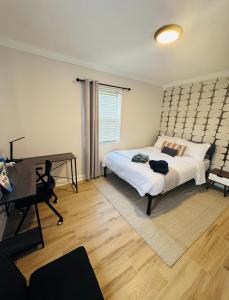 Modern Boho 3BR Duplex Escape with Pool & King Bed Near Beach