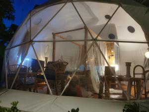 Beachfront Glamping Dome Dauin Bamboo Style