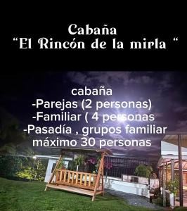 Cabaña rincon de la mirla