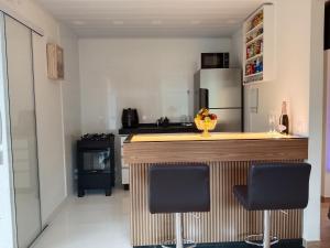 Chalé romântico com vista para as montanhas