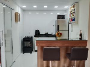 Chalé romântico com vista para as montanhas