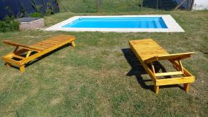 Cabaña totalmente equipada para 4 o 5 pers con piscina privada