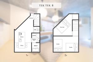 USJへ9分 ベッド4台 寝室2つ デザインされた一軒家 tektek