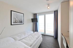 Apartment 35, "Captain's View", Blickrichtung offenes Meer, Binnenhafen, Strand
