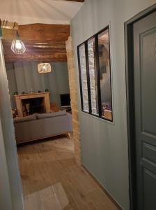 Cozy house with fireplace