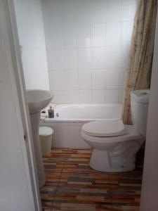 Cabaña en el centro de un huerto