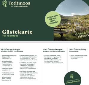 Ferienwohnung Panoramablick - super für deine Familie und die besten Aussicht in ganz Todtmoos