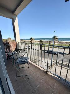 Apartment T2 with sea view in Saint Cyprien 50 m from the beach, parking