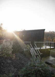 3 x bespoke built cabins with hot tubs, mid Wales