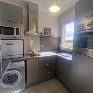 Saladini Luminous studio terrace and view of Porto-Vecchio