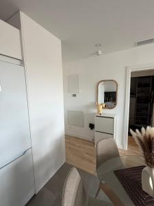 Luxury apartment in urban sky