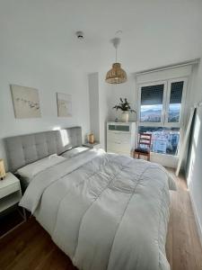 Luxury apartment in urban sky