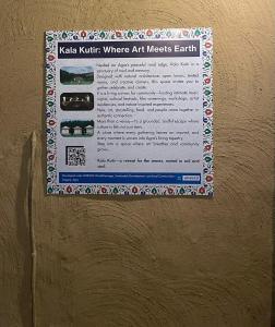 Kala Kutir Mud Stay near Taj Mahal King sized bed