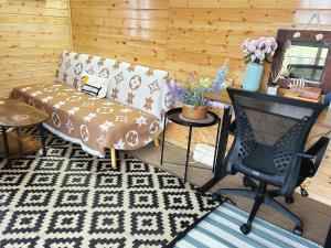 Farm stay cabin in the woods