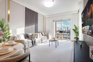 Modern 2BR, Burj & Fountains View, Dubai Mall 2 Minutes Walk