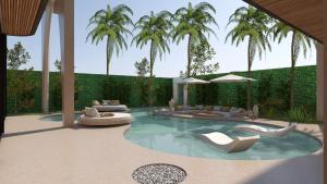 Luxury 6BR Tropical Villa with Beach Club Pool