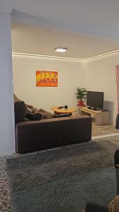 House overlooking the sea and pine trees