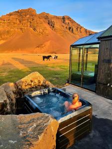 Aurora Glass Cabin II Private sauna and Jacuzzi