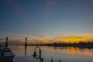 Waterfront Sunset Views in Port City Wilmington NC
