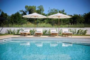 Beeindruckende Villa mit Privatpool, Whirlpool, BBQ - Hund willkommen