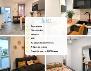 Le 101 -T2 avec terrasse, commerces & gare à pied