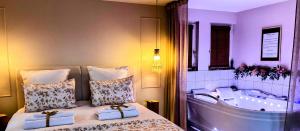 Linstant Beaujolais 2 ou 4 personnes Logis cosy balnéo vue jardin