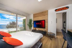 Vue mer époustouflante - Terasse et parking - FK