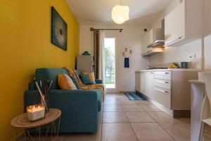 Pool view apartment with private enclosed garden