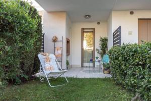 Pool view apartment with private enclosed garden