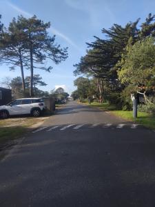 Le mobil home bleu !