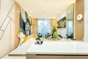 Binghatti Aurora, JVC Dubai - Unique Round Bed Experience with pool view