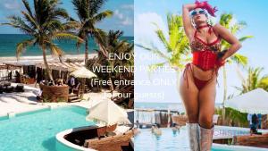 "Tropical Vibe" Hot tub, 2 Free Beach Clubs & Sea View Rooftop Pools