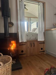 Shepherds hut, Eco, Log burner Hot tub NY moors