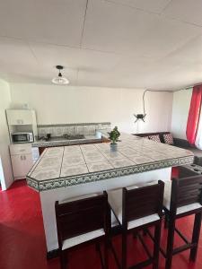 Cabaña cielo celeste