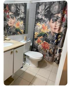 Departamento estudio en Barrio Lastarria, piscina con vista al cerro