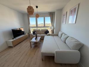 Luxury apartment in urban sky