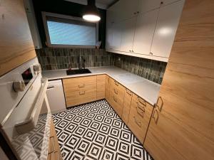 Blue Apartment with Balcony