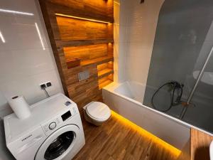 Blue Apartment with Balcony