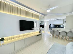 Apartamento Pé na Áreia com vista mar