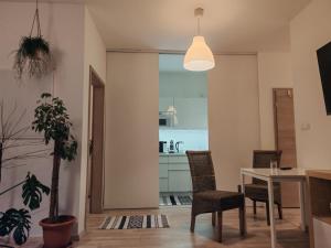 Boho style apartment with garage and large terrace