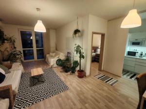 Boho style apartment with garage and large terrace