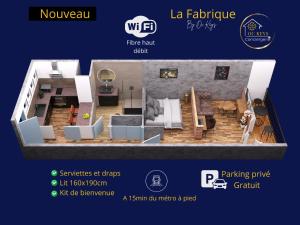Cozy studio La Fabrique balcony & free parking