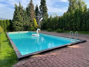 Dom lub apartamenty z widokiem na góry Wichrowe Wzgórza z basenem Brenna