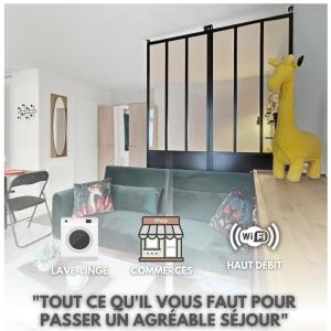 Studio rénové, calme, commerces & RER à 5 min