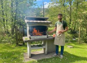 LE GRIZZLY Chalet en bois avec SPA Jacuzzi