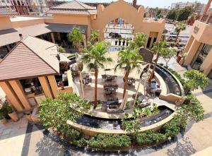 Luxury apartment pool view